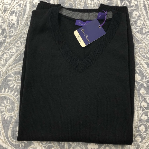 Men’s NWT Alan Flusser Sleeveless V-Neck Sweater - Picture 8 of 8